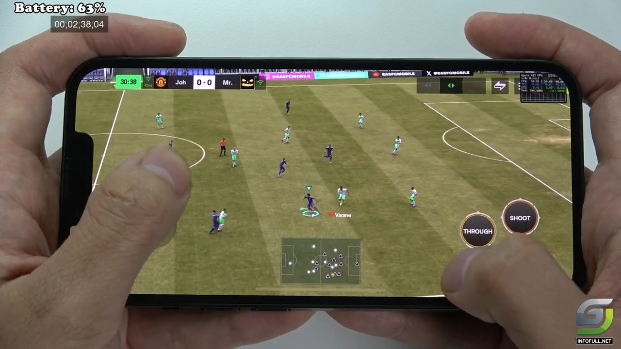 iPhone 13 test game EA SPORTS FC MOBILE 24 | Apple A15